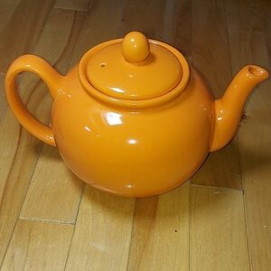Vibrant Orange Teapot